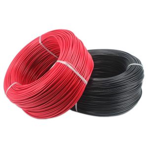 Voltage Tin Copper Conductor PV Accessories in Red Blue Green Black XLPE