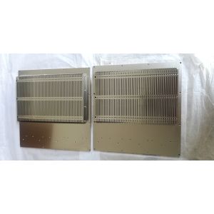 Silver Anodizing CNC Machining Heatsink Fold Fin Insert Heatsink