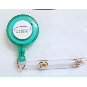 ABS Custom Yoyo Id Card Holder , Round Retractable Badge Reels With BSCI