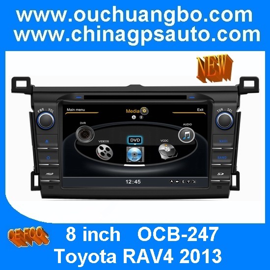 Quality Ouchuangbo central multimedia radio DVD for Toyota RAV4 2013 S100 platform with DVR TMC wholesale