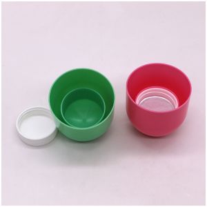250ML/8OZ HDPE Two Layer PET Bright Capsule Shape Screw Cap Medicine Hot