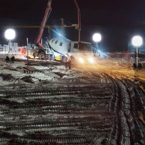 360 Degree Illumination Led Balloon Lights 500W Towable Light Tower For Outdoor