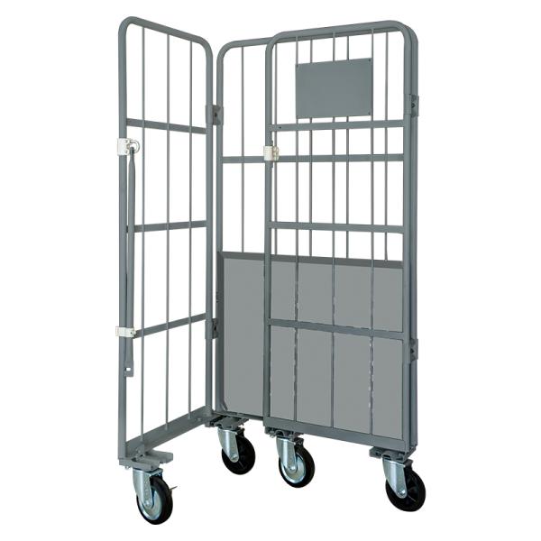 Torin SWK1041 Roll Box Tray Metal Steel Bottom Plate Warehouse Logistics Handcart Storage Folding Metal Base Roll Cage Handcart