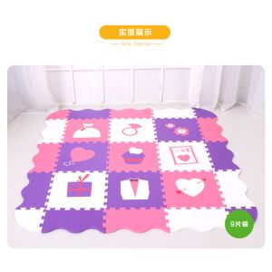 Portable Rails Design Childrens Puzzle Foam Mat OEM Accepted
