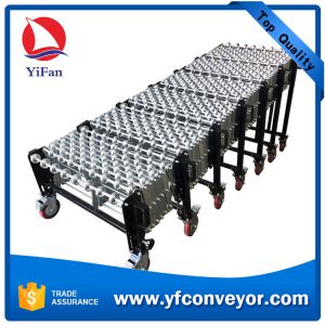 Heavy Duty Flexible Expandable Gravity Plastic Skate Wheel Conveyor