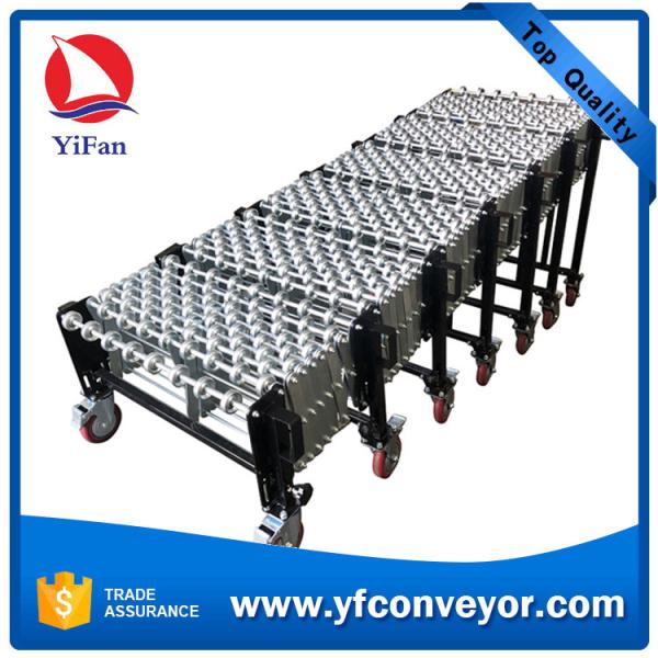Quality Heavy Duty Gravity Flexible Steel Skate Wheel Conveyor,Warehouse Loading Unloading Conveyor wholesale
