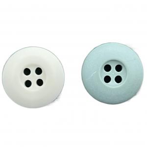 Cheap Four Hole Internal Dye Chalk Plastic Resin Buttons Matt Finished Customized Color For Clothes for sale