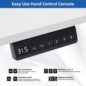 Metal Single Motor Adjustable Standing Desk Stand up Mechanism Height Modern