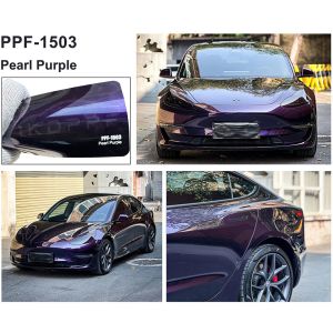 Pearl Purple Dry Installation Color Paint Protection Film Self Adhesive PPF Wrap