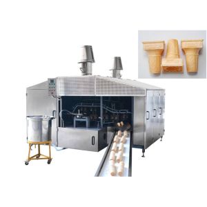 China Pressed Wafer Basket Production Line Waffle Bowl Machine on sale