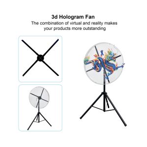 80Cm Wifi Led Fan Light 3D Hologram Holographic Fan Panel Air Imaging Projector