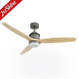 Home Office Necessity 3 Blade Wood Blade Ceiling Fan with Light and Remote