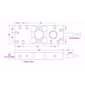 Stainless steel dynamic load cell 6kg 12kg 30kg 60kg for multihead weigher