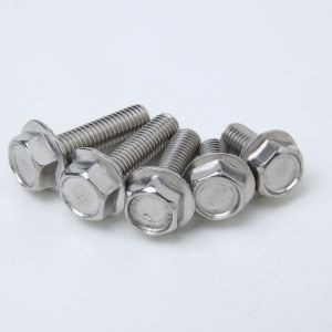 M10 M12 Galvanized Carbon Steel Hex Hexagon Head Serrated Flange Bolt DIN6921