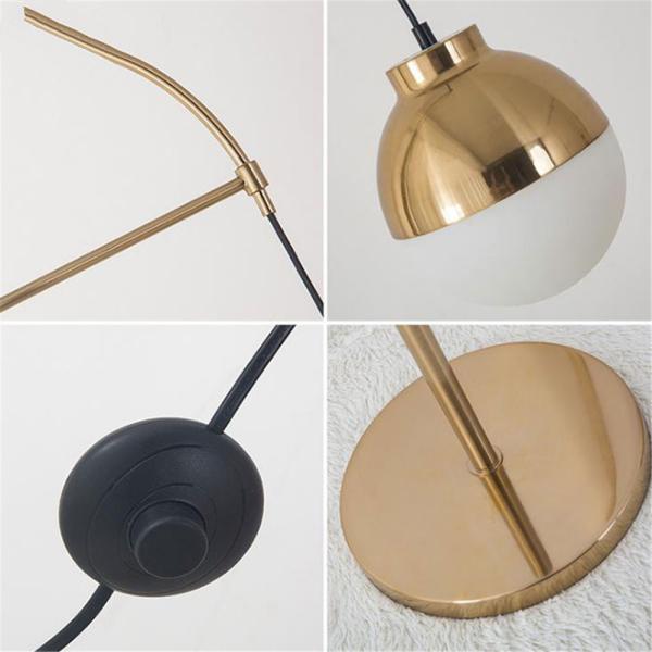 Adjustable Gold Home Decor Floor Stand Lights For Living Room Marie Adjustable Floor Lamp(WH-MFL-168)