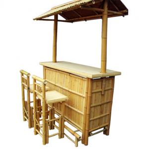 China Indoor Outdoor Tropical Cabana Party Bamboo Tiki Bars With Counter Bamboo Chair on sale