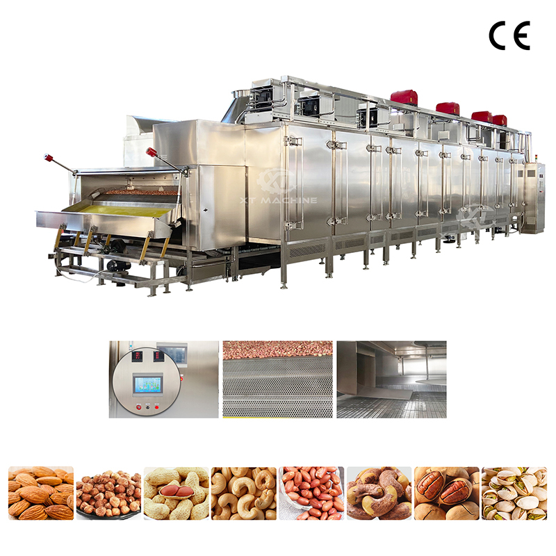 China Fully Automatic Peanut And Cashew Roasting Machine With Air Cooling Technology on sale