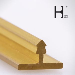 China Shining C38500 Brass T Profile , Moisture Proof Brass T Strip on sale