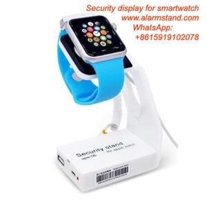 COMER security alarm locking smart watch anti-theft display stands with alarm