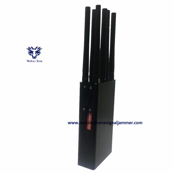 3G 4GLTE 4G WIMAX Mobile Phone Signal Jammer 8 Antenna Handheld Type CE Approval