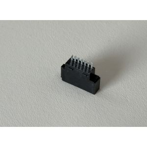 7 Pin 1.27mm PCB Female Socket Connector, Right Angle SMT Board Interface for