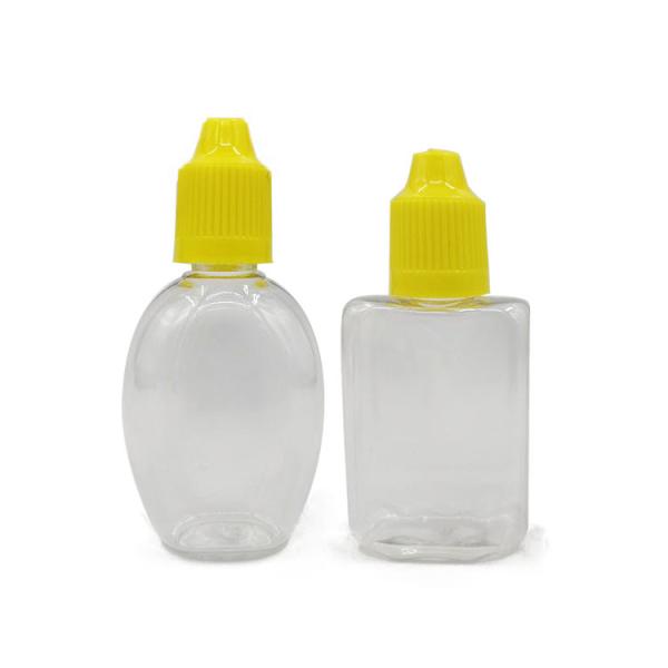 Quality 30ml Oval And Square Plastic Squre Shape bottles wholesale