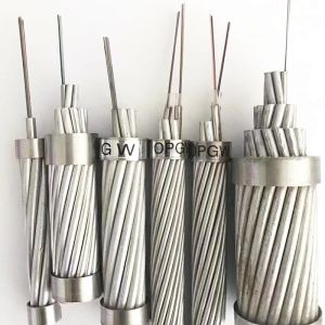 2210 kN FTTH OPGW-2S 2/36 M174/R210-156 Armored OPGW Fiber Optic Cable for