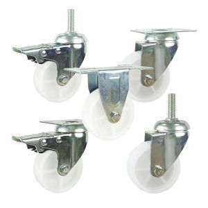 35kg Loading 65mm Light Duty Swivel Casters With Plain Bearing