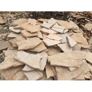 Yellow Slate Random Flagstone,Quartzite Crazy Stone,Irregular Flagstones,Plaza