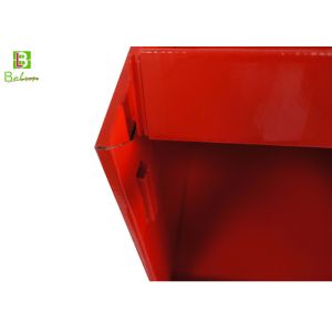 Red Retail Cardboard Display Shelves , 4 Tire Cardboard Pallet Display Hot