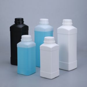 High Durability Square HDPE Bottle With Tamper Proof Caps Chemical Resistant