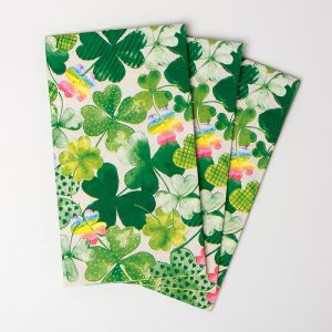 Partysprite Clover Design Biodegradable Paper Napkin Holiday Theme Party