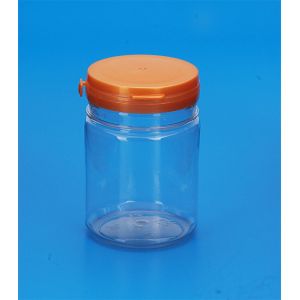 Transparent Color Plastic Honey Bottles Airtight Screw Lid 65 . 5 * 88MM