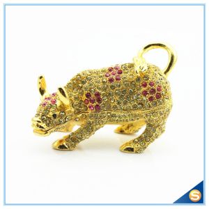 Wall Street Full Of Rhinestone Lucky Cattle Trinket Box Decoration Animal Trinket Box SCJ415
