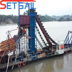 Gold Mining Equipment Used in River with 1.4mx1.2m-2.6mx1.5m Drum Screen Length