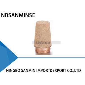 China NBSANMINSE SC Type Filter Brass Exhaust Air Silencer Sintered Copper Series Muffler M5 1/8 1/4 3/8 1/2 3/4 1 Size on sale