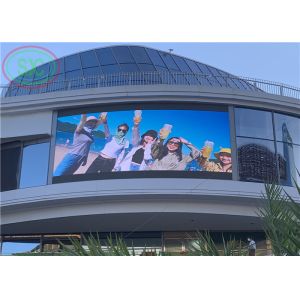 Support remote control outdoor P10 led wall mount with asynchronous software