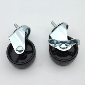 Furniture Casters Threaded Stem Ball Caster for 100kg/110kg/130kg Load Flat