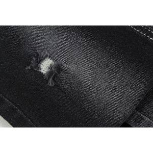 High Elastic 11.5Oz Denim Fabric Black Color With White Backside Roll For Man