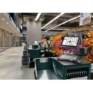 8GB/32GB EMMC Hard Disk Capacity Weighing Function POS Checkout Machine for