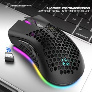 OEM Logo Rechargeable A3 Rgb Wireless Mouse with Silent Keys and Vertical Design
