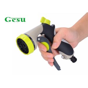 Cheap Zinc Watering Hose Spray Nozzle , High Pressure Garden Nozzle 3/4&quot; Thread Size for sale