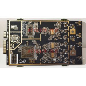 Custom Green Fr4 HDI PCB Board / 10 Layer Pcb Black Solder Mask 7Mil BGA