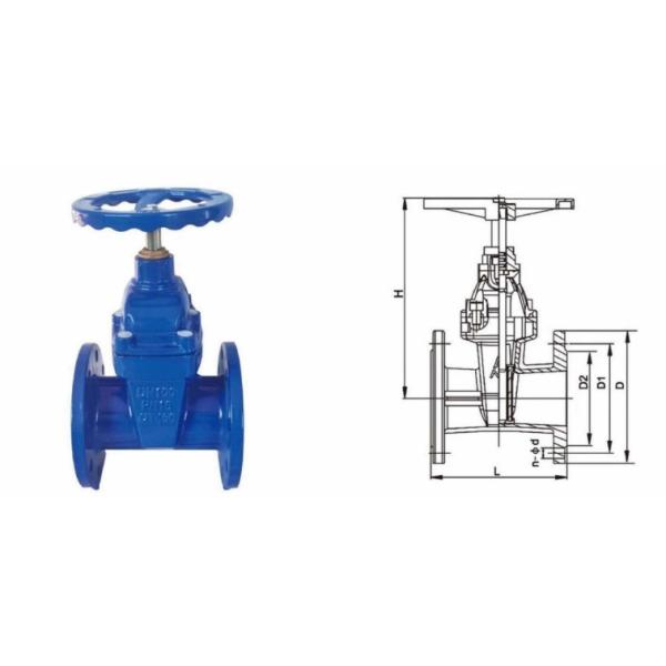 Z45X Elastic Seat Seal Gate Valve Regulating And Intercepting Device For Fluid