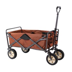 Convenient Beach Wagon with Ergonomic Handle and 7x1.75 Inch Wheels 101x51x108cm
