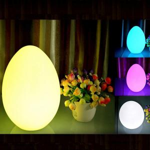 China Decorative Egg Shaped Table Lamp , Egg Night Light With Remote on sale