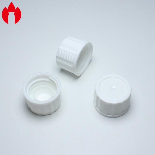 Quality PP White Threaded Pressure Screw Plastic Cap 18mm wholesale