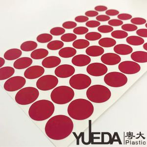 Various Sizes Colorful PVC Screw Cap Stickers Self Adhesive For Decoration