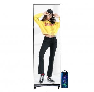 Cheap 4mm/5mm Mirror LED Poster Display Screen 35kg Brightness 1000-1200nits for sale