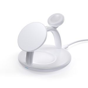 Portable Triple Charging Station - 15W Magnetic Fast Charging for Phone, Watch,